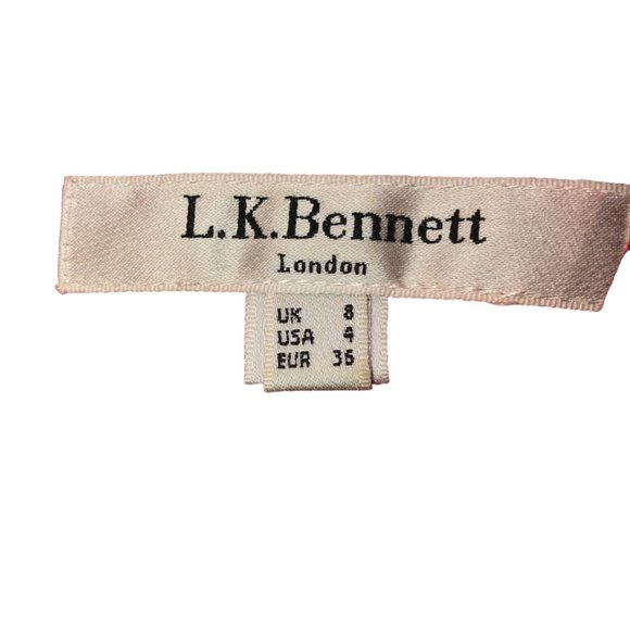L.K. Bennett red v-neck top 4 EUC - Picture 4 of 4